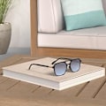 Miniatyrbillede 2 af 5: Retro Aviator Solbriller til Kvinder Mænd, Trendy Rektangulære Dame Herre Solbriller SJ2202