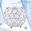 Miniatyrbilde 3 av 6: Krystall Lysestake Sølv Votive Tealight Lysestaker for Bryllup, Jul Silver