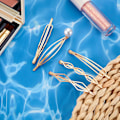 Miniatyrbillede 6 af 7: 10 stk. Bobby Pin Hårnål Geometrisk Metal Hårklemme Hårspænder til Kvinder Pige Hårstyling Nåle Gold