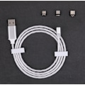 Miniatyrbild 6 av 6: Magnetisk laddningskabel 3A 360°rotation, LED Flowing 3 i 1