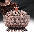 Miniatyrbild 5 av 10: Zink-legering Heminredning Lotus Rökelsebrännare 7*5cm Joss Stickhållare(Koppar)