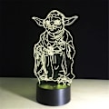 Miniatyrbild 6 av 8: 3D LED nattlampa, 3D illusionslampa 7 färger skiftande