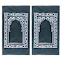 Miniatyrbillede 2 af 10: 2 stk. bærbar, vind- og vandtæt muslimsk bede måtte i førsteklasses materiale med høj holdbarhed