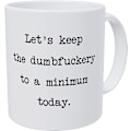 Miniatyrbillede 1 af 3: Lad os holde det venligt og fredeligt i dag Sjov kaffekrus 11 ounce inspiration