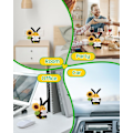 Miniatyrbild 6 av 7: Mini Rolig Positiv Potatis, 3 tum Stickad Docka med Positivt Kort för Uppmuntrande Presenter och Festdekorationer, Söt Positiv Potatisvirkad Docka för Present