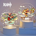 Miniatyrbild 4 av 8: Genshin Impact Barbara 3D LED-akrylnattlampor 7 färger