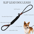 Miniatyrbillede 2 af 8: Slip Lead Kontrol Line til Hunde Ingen Træk, 13+ Farver Klassisk Hundeline 6FT Kæledyrsline, 1/4\\u201d Rebline til Små Mellemstore Dyr black 6ft*1/4"