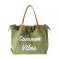 Kvinnors Strandväskor, Broderade Canvas Axelväskor, Enkla Crossbody Axelväskor(ArmyGreen)