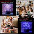 Miniatyrbild 3 av 7: One Piece Luffy 3D Illusionslampa med Smart Touch, RGB-effekt, USB-driven, Kreativ 3D Japansk Animelampa