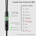 Miniatyrbilde 4 av 8: Mini-hodetelefoner for spill og nettmøter, 3,5 mm ørepropper med bommikrofon og ørekroker for PC, mobil, Xbox Series X/S, Xbox One, PS5, PS4, PlayStation