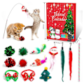 Miniatyrbilde 3 av 4: Katt Julekalender 2024, 24 Dagers Juleräknedagskalender med Utvalgte Interaktive Katteleker for Kattunger Katter Kjæledyr Overraskelse Julegaver til Katt