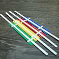 Miniatyrbild 9 av 9: 50 st/låda Färgglada plastpärmar 2 hål Dokumentpappersfäste Kontorsmaterial för A5 A6