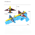 Miniatyrbild 3 av 4: Flygplansleksak, kastskumglidflygplan T
