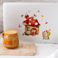Miniatyrbillede 6 af 8: Mushroom Wall Stickers Butterfly Flowers Wall Decals Girls Bedroom Kids Room Baby Nursery Wall Decor