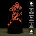 Pikkukuva 3 / 7: 3D Illuusio LED-yövalo, 7 väriä vaihtuvat kosketuskytkimellä, USB-pöytälamppu juhla-lahjoihin tai kodin sisustukseen (Jalkapalloilija, Rugby-valo)