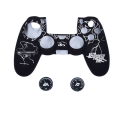 Miniatyrbillede 1 af 2: PS4-controller-skins, silikone-controller-cover-skin-beskytter kompatibel /PS4 Slim/PS4 Pro-controller (tommelfingerhættegreb x 2)