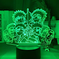 Miniatyrbilde 3 av 7: Naruto Kakashi Uchiha Sasuke 3D Illusions nattlampe Smart Touch, RGB-effekt USB-kabeldrevet Kreativ 3D Japansk Anime Lampe