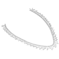 Miniatyrbilde 4 av 10: Rhinestone Fringe 1 Yard Elegant Style Highly Durable Exquisite Glossy Eco Friendly Rustproof Widely Used Rhinestone TrimOblique Circular Rhinestone