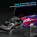 Miniatyrbillede 6 af 6: X-Box 360 Controller Wired, Gamepad Controller med ledning til Microsoft X-Box 360 & Slim Console og PC Windows XP/7/8/10, med opgraderet joystick