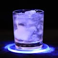 Miniatyrbillede 4 af 7: 2 stk. LED lys kopunderlag 3 tilstande runde form farverig belysning akryl cocktailunderlag til bar klub circular