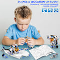 Miniatyrbillede 4 af 6: 13-i-1 solcelledrevne robotlegetøj til uddannelse, gør-det-selv-legetøj til videnskab, byggesæt til robotter, fødselsdagsgaver til drenge og piger Blue Gray