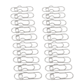 Miniatyrbillede 4 af 10: 20 stk. metalpenneklips, galvaniseret, rustfri, multifunktionel penneklips, papirclips, kontorartikler til notesbøger