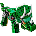 Miniatyrbillede 3 af 6: LE GO Creator 3 i 1 Mighty Dinosaur Legetøj, Transformerer fra T.rex til Triceratops til Pterodactyl Dinosaur Figurer, Fantastisk Gave til 7-12-årige Drenge og Piger
