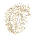 Miniatyrbild 3 av 10: Rhinestone Tassel Chain Fringe Brudapplikation Trim Crystal Kläder Väska Dekoration Golden AB Färgglad