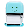 Miniatyrbillede 8 af 10: Mini lommeprinter til studerende til Bluetooth mobiltelefon blå forkerte øvelser fotoprint
