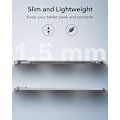 Pikkukuva 2 / 8: iPad Pro 11 tuuman suojakotelo M4 (2024), ohut ja kevyt, suojaa iskuilta ja pudotuksilta, ei kellastu, kova takaosa, tukee Pencil Pro -kynää Clear Black Pro 11 2024