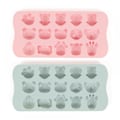 Miniatyrbild 4 av 5: 2PCS Cartoon Animal 15 Grid Pressed Soft Bottom Ice Block M