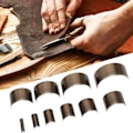 Miniatyrbild 6 av 9: Läder V-formad stans DIY-verktyg Svanskapad stans Rund bältesperforerad tillbehörsuppsättning 10 x A28 Halvcirkel