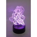 Miniatyrbilde 6 av 7: Card Captor Sakura Anime Rulleskøyte Lasergravert 3D-effekt Akryl LED Skrivebordslampe
