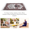 Miniatyrbilde 7 av 10: Polyester rektangulær sammenleggbar muslimsk bønnemeditasjonsmatte pilegrimsteppe teppe