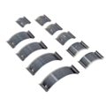 Miniatyrbilde 2 av 10: 10PCS Lær Stanseform Arched Høy Hardhet Karbonstål DIY Lær Stanseform for Håndverker for Kuttet Lær