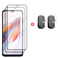Miniatyrbild 1 av 5: 6-i-1 För Redmi 12C Glas För Xiaomi Redmi 12C Härdat Glas Full Cover 9H HD Skärmskydd För Redmi 12 C 12C Lins Glas