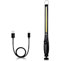 Miniatyrbilde 1 av 7: Magnetisk LED arbeidslys, 24\" USB-kabel, 3300mAh kapasitet, 4-nivå strøm indikatorlys, 360° svingbar base, 20\" trekkraft, 72 timer med lav lysstyrke 1 Pack