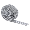 Miniatyrbilde 10 av 10: Plast Rhinestones 4 Rader Mesh Klær Sko Vesker Dekorasjon Bånd med Lim