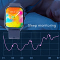 Miniatyrbillede 3 af 8: Smartwatch med iltmåling, opkaldsdisplay, IP68 vandtæt touchskærm og skridttæller Blue