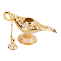 Miniatyrbilde 8 av 10: Metallskåret hul legendelampe hul Aladdin magisk ånd lys ønskepotte dekor (#3)