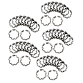 Miniatyrbild 10 av 11: 50 st Snap-låsringar Set Tjocklek 1,5 mm Yttermått 37,43 mm Inre diameter 26,69 mm för B5 AC-kompressorkopplingsaxel