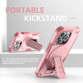 Miniatyrbilde 2 av 7: Magnetisk iPhone-etui med stativ, kompatibel med MagSafe, robust innebygd støtte, militærgradert fallbeskyttelse støtsikker for iPhone Pink iPhone 13
