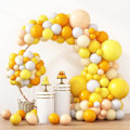 Pikkukuva 1 / 7: 129 kpl keltaisen sarjan ilmapalloja eri kokoja 18 12 10 5 tuuman pakkaus oransseja keltaisia ilmapalloja Garland Arch Extra Large ilmapalloja syntymäpäivälahjaksi Orange Yellow