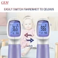 Miniatyrbillede 6 af 7: Digitalt termometer til voksne og børn, berøringsfrit pandetermometer til baby, 2 i 1 infrarødt termometer med kropsoverflademodus