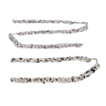 Miniatyrbild 2 av 10: 2PCS Resin Rhinestone Strips Ribbons Crystal Glitter Rhinestone Trim för DIY Sko Väska Kläder Halsband