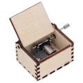 Miniatyrbild 1 av 10: DIY Hand Cranked Music Box Castle in The Sky Pine Wood Stimulate Creativity Exercise Hands On Ability Music Box for Desk