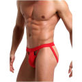 Miniatyrbillede 1 af 7: Mænds atletiske supporter stræk undertøj mesh jock strap multipack Red M