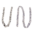 Miniatyrbild 6 av 10: 2PCS Resin Rhinestone Strips Ribbons Crystal Glitter Rhinestone Trim för DIY Sko Väska Kläder Halsband
