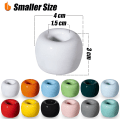 Miniatyrbillede 2 af 7: Slank Mini Keramik Tandbørsteholder Stativ til Badeværelse Forfængelighed Bordplader, Hvid, 2 Pak 2White