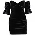 Miniatyrbillede 1 af 9: Kjole Elegant Off Shoulder Bodycon Festkjoler(Sort M)